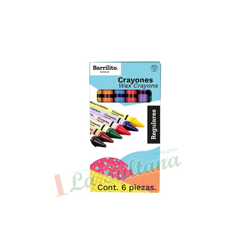 CRAYON BARRILITO REGULAR C/6
