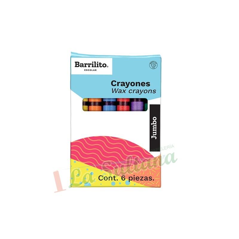 CRAYON BARRILITO JUMBO C/6