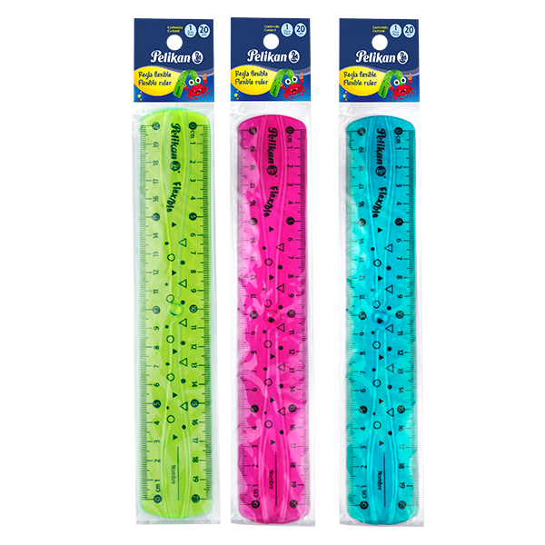 REGLA FLEXIBLE PELIKAN 20CM PZ