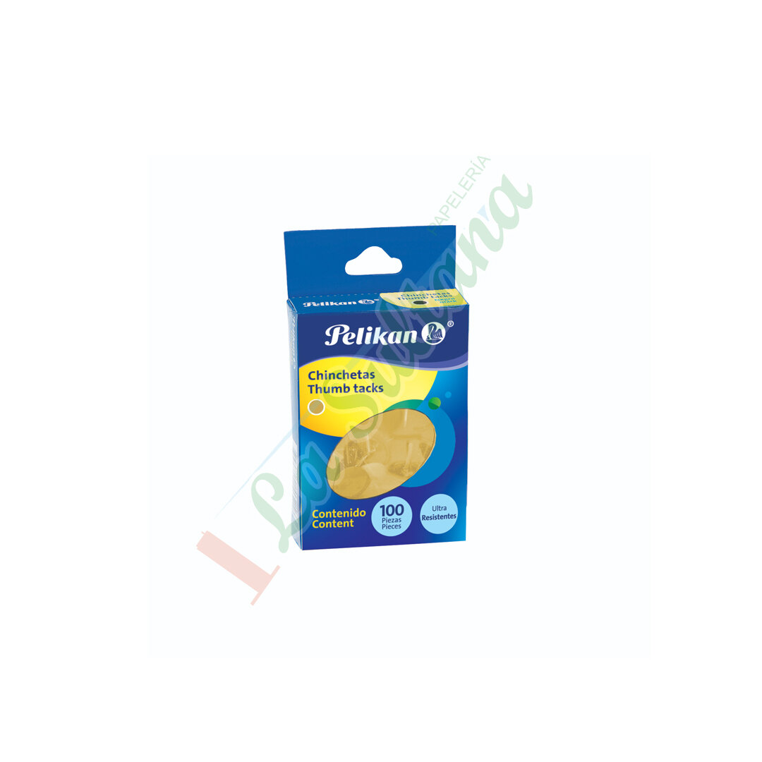 CHINCHETAS PELIKAN ORO C/100
