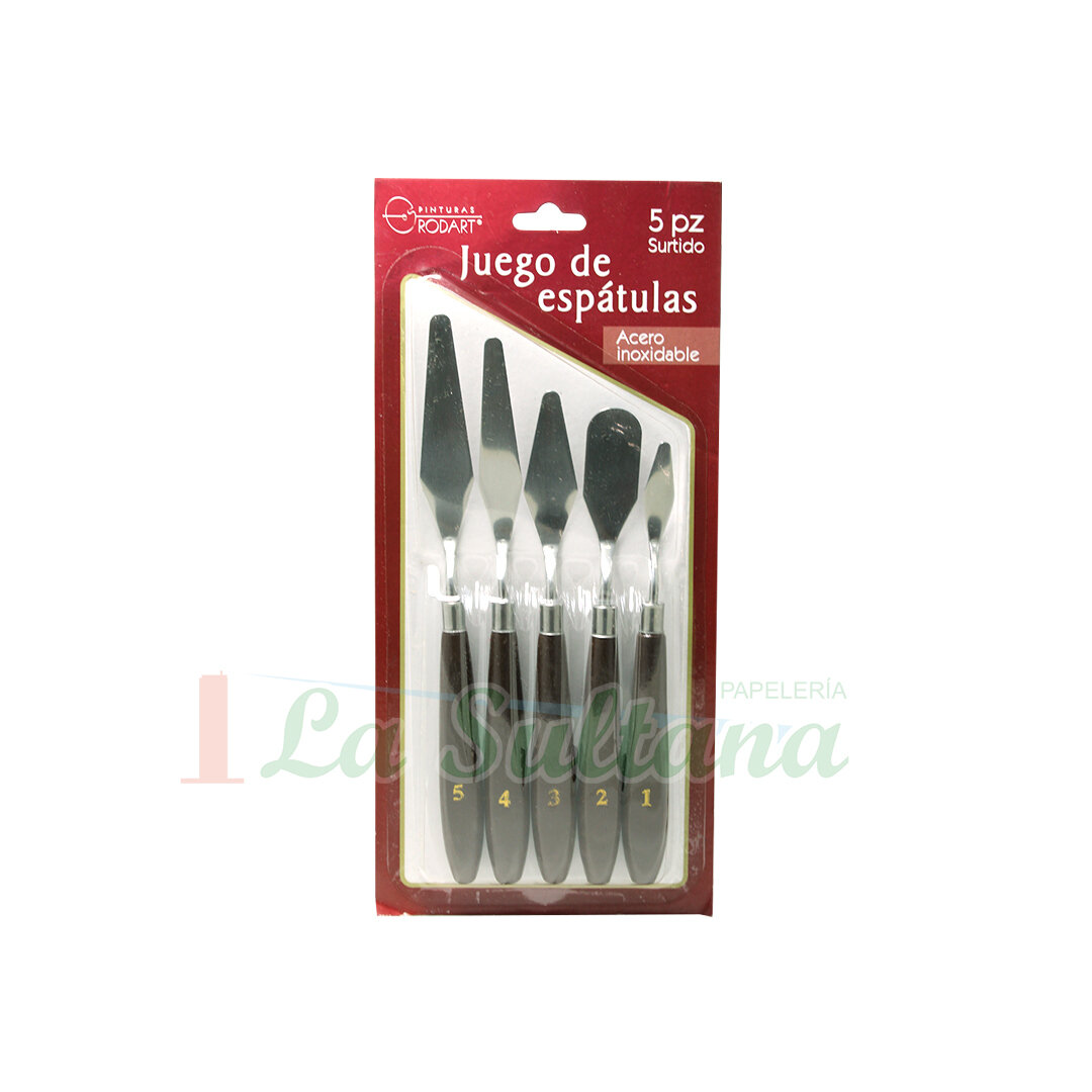 JUEGO DE ESPATULAS METALICAS RODART C/5