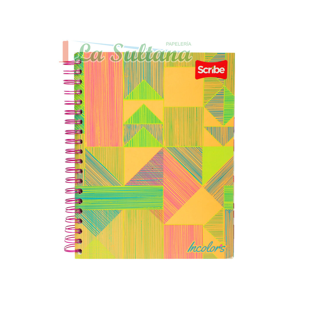 LIBRETA SCRIBE PROFESIONAL ESPIRAL PD IN COLORS C/200H PZ