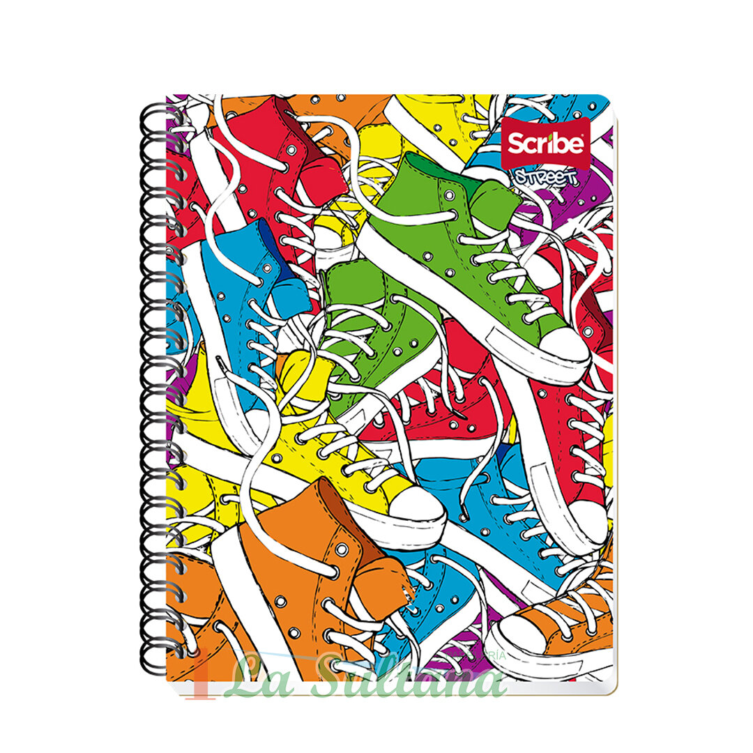 LIBRETA SCRIBE PROFESIONAL ESPIRAL STREET C/100H PZ