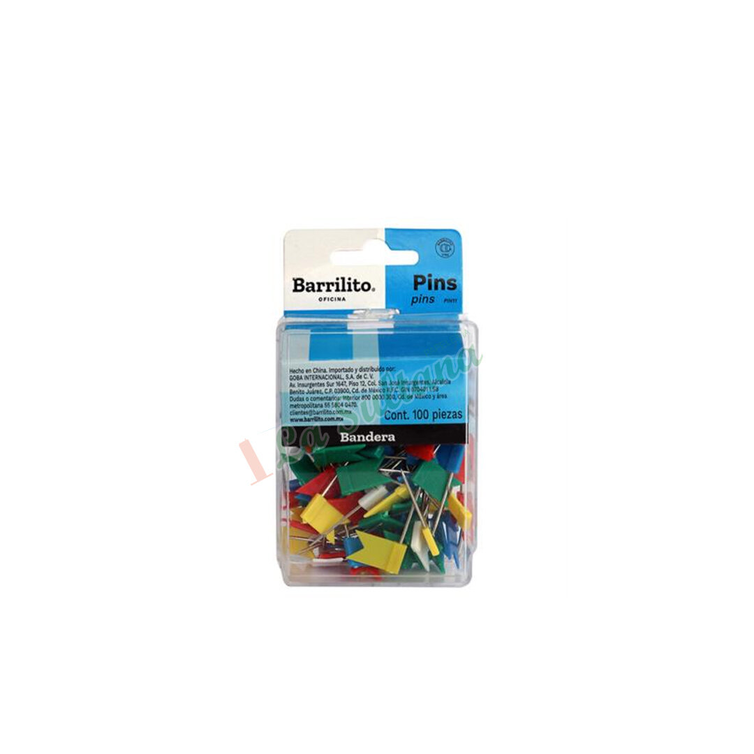 PINS PIN11 BANDERAS C/100