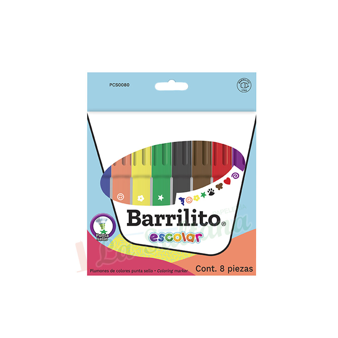 PLUMON BARRILITO PUNTA SELLO C/8