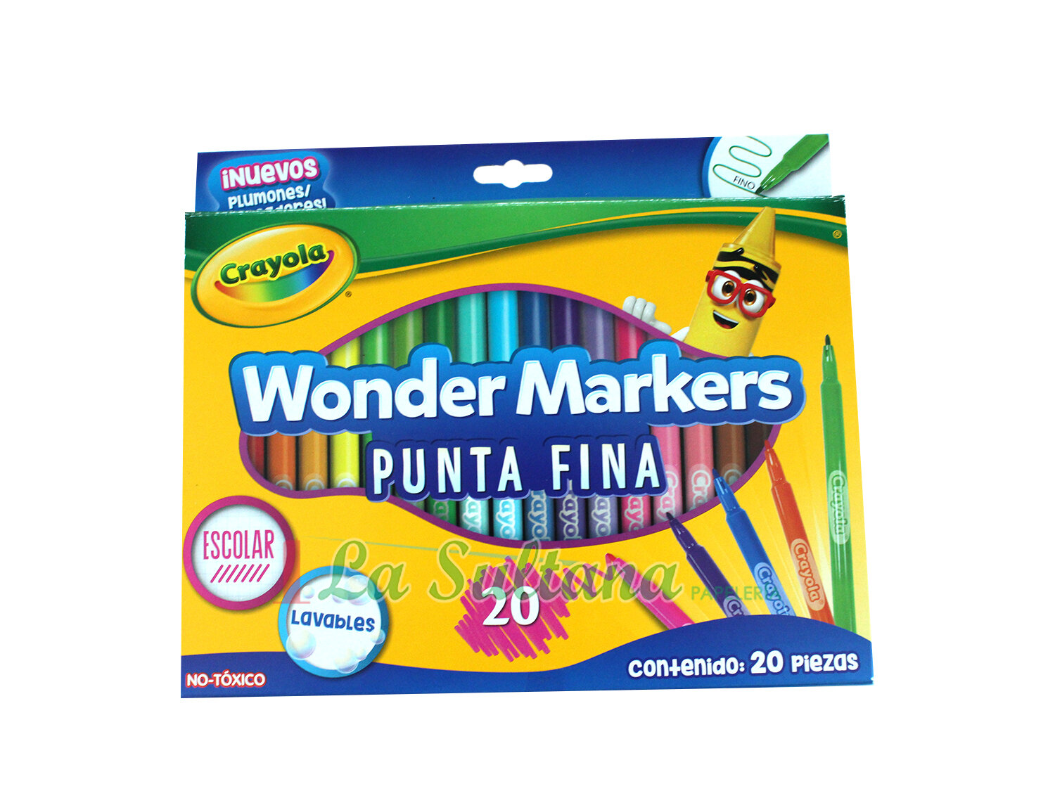 WONDER MARKERS CRAYOLA P. FINA C/20