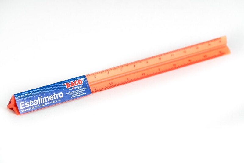 ESCALIMETRO PLASTICO COLOR  BACO PZ