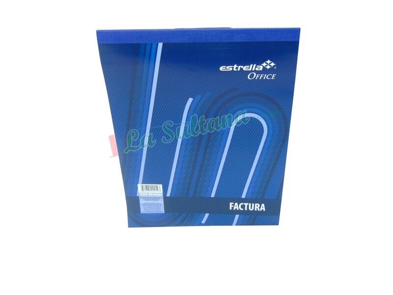 BLOCK FACTURAS ESTRELLA C/50H PZ
