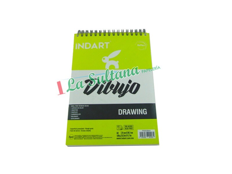 ALBUM INDART DE DIBUJO 21X29.7CM 120GR C/60H PZ