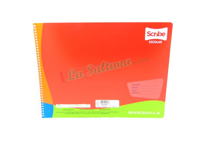 CUADERNO SCRIBE DIBUJO ESCOLAR C/30H PZ