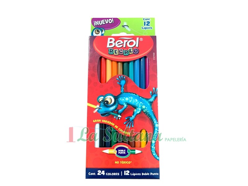 COLORES BEROL RECREO DUAL LARGOS C/12=24