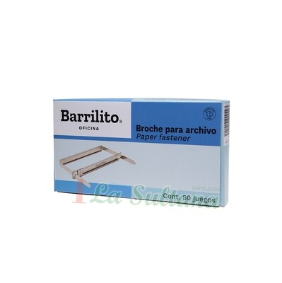 BROCHE P/ARCHIVO BARRILITO 8CM C/50