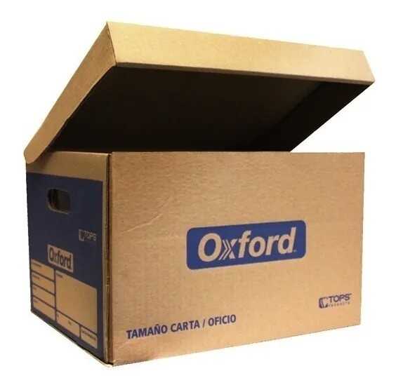 CAJA P/ARCHIVO OXFORD CARTA PZ