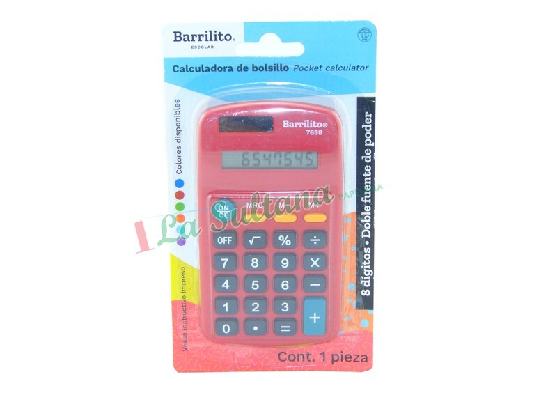 CALCULADORA DE BOLSILLO 7638  PZ