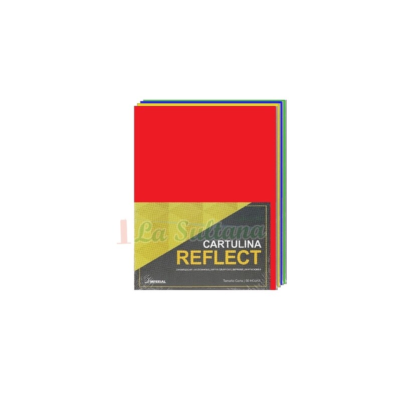 HOJA CARTULINA REFLECT CARTA SURTIDO C/50