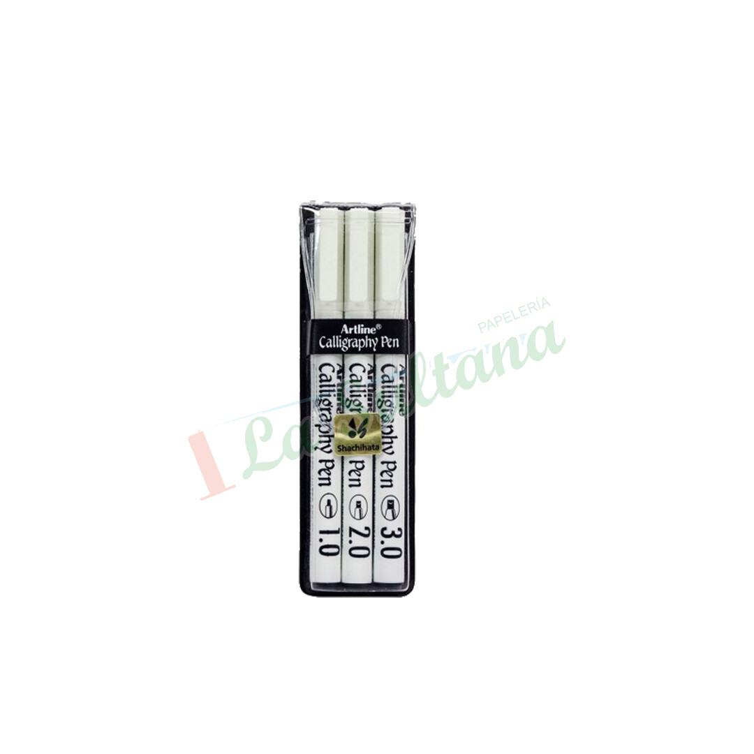 MARCADOR P/CALIGRAFIA ARTLINE (1-2-3MM) C/3 PZ