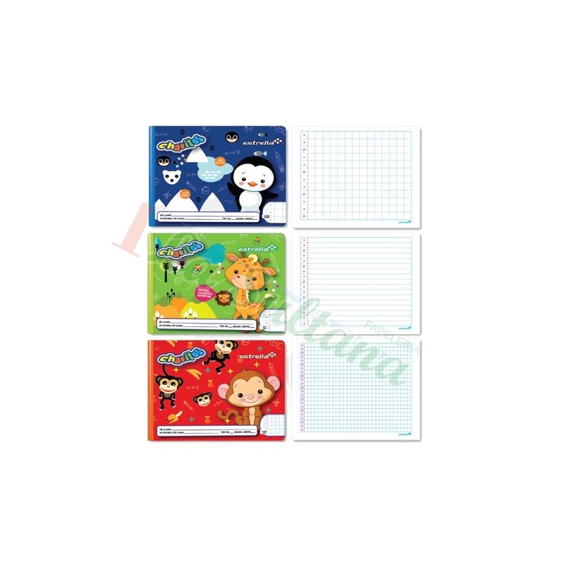 LIBRETA ESTRELLA ITALIANA COSIDA PREESCOLAR C/72H