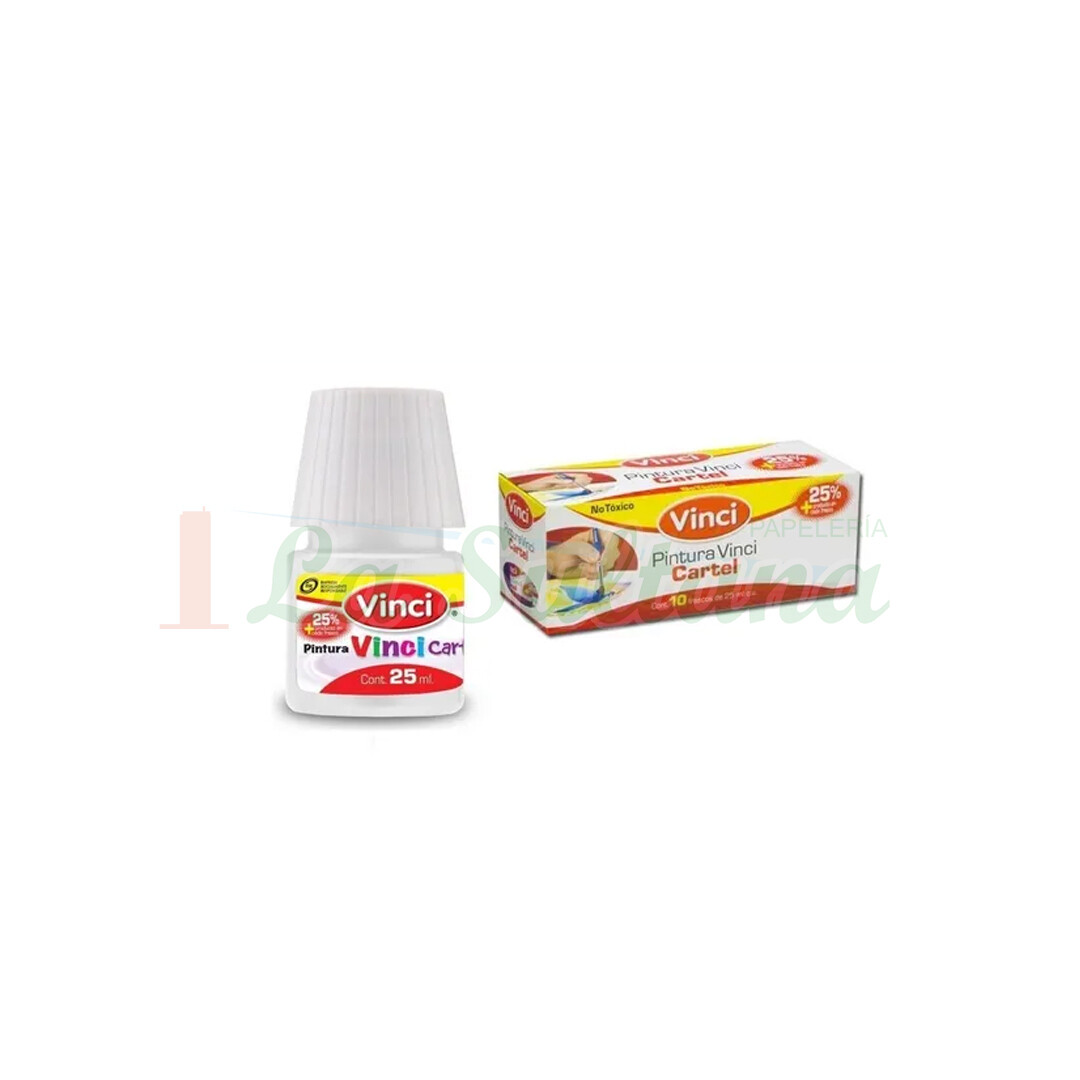 PINTURA CARTEL VINCI 25ML C/10