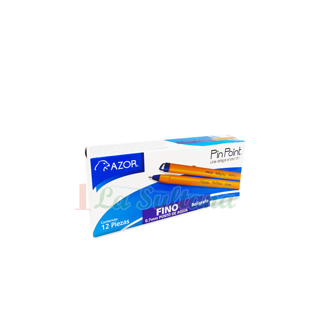 PLUMA AZOR PIN POINT C/12