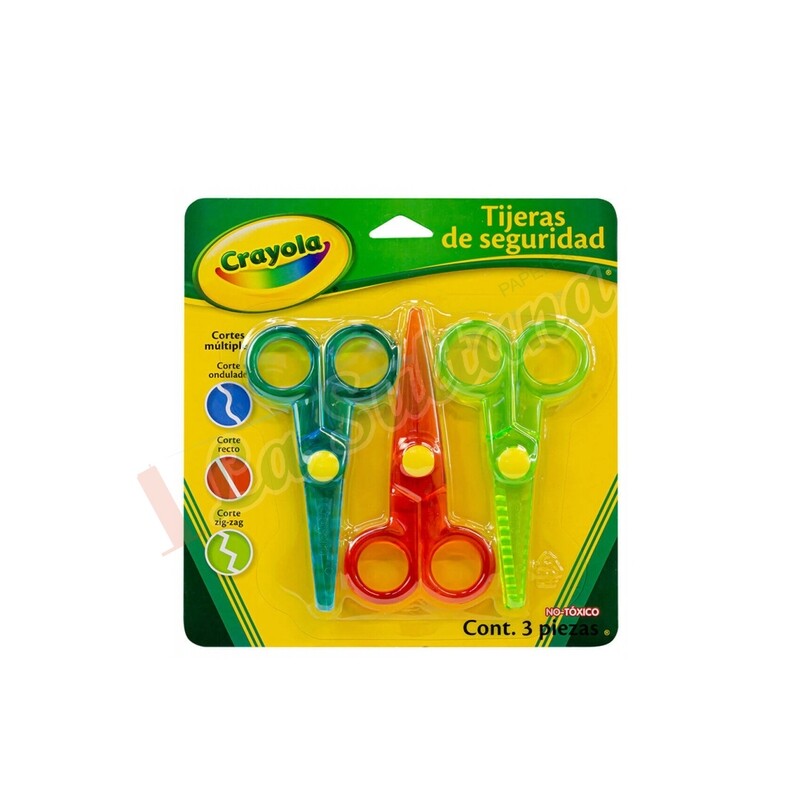 TIJERAS DE SEGURIDAD CRAYOLA C/3