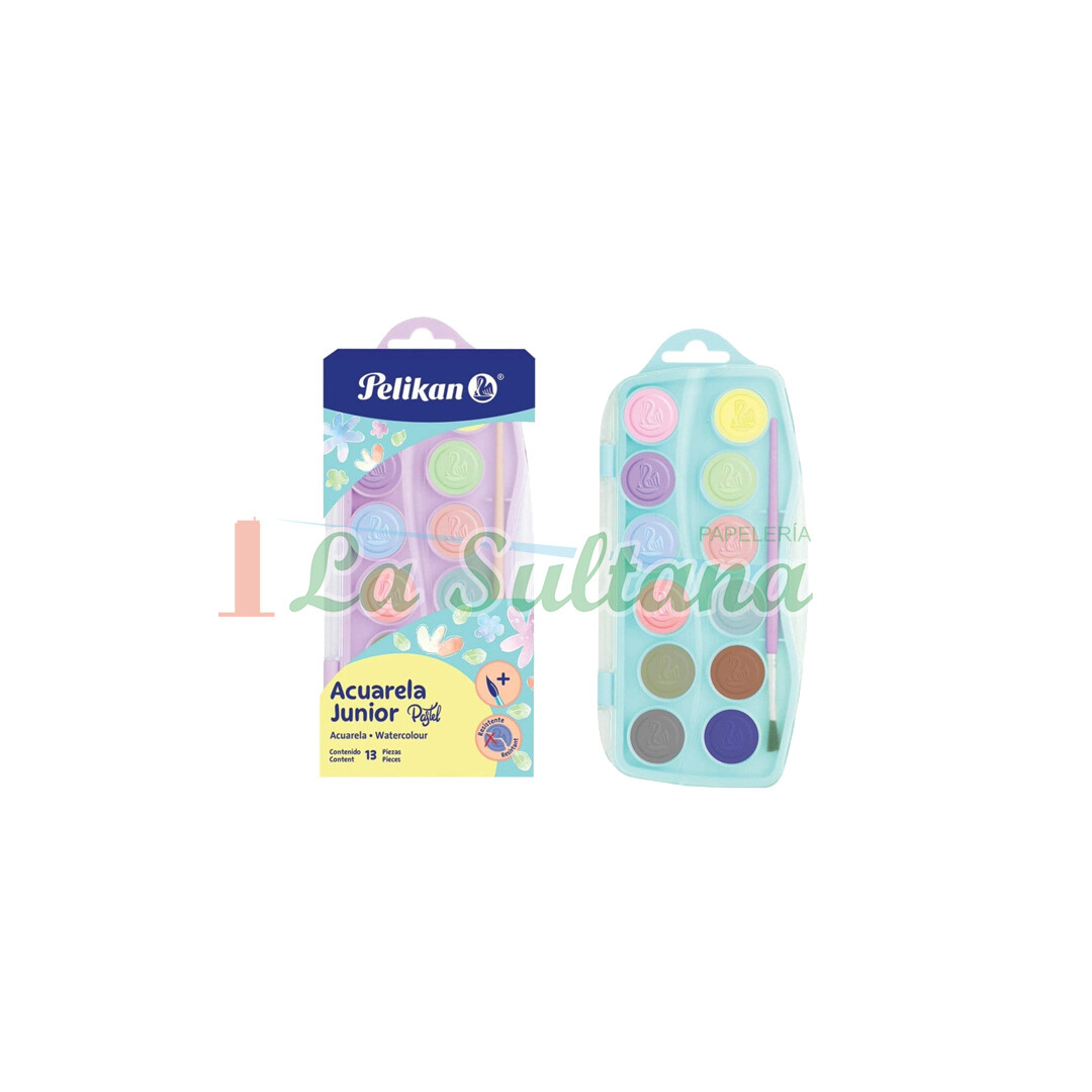 ACUARELA PELIKAN JUNIOR PASTEL C/12