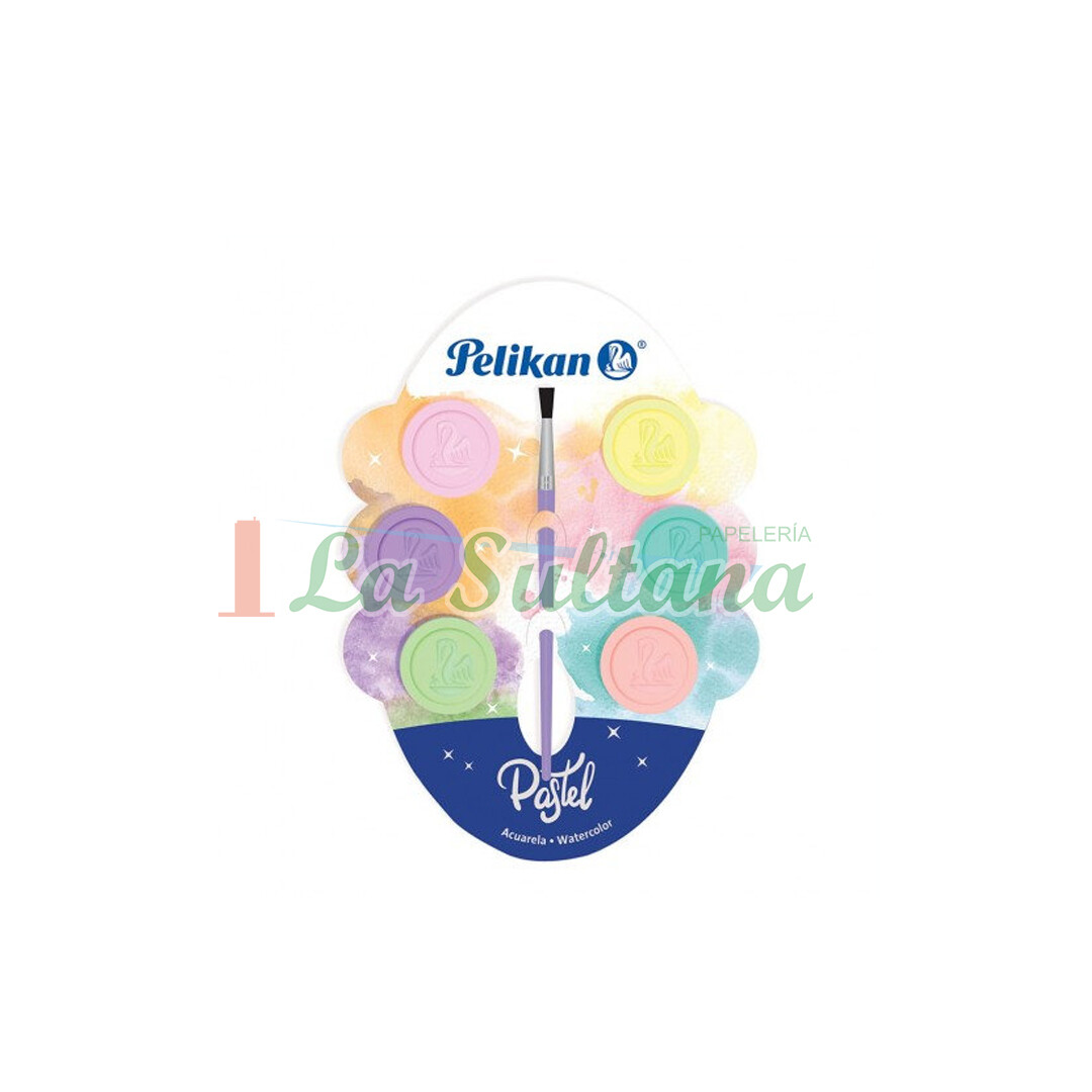 ACUARELA PELIKAN PASTEL C/6 PASTILLAS
