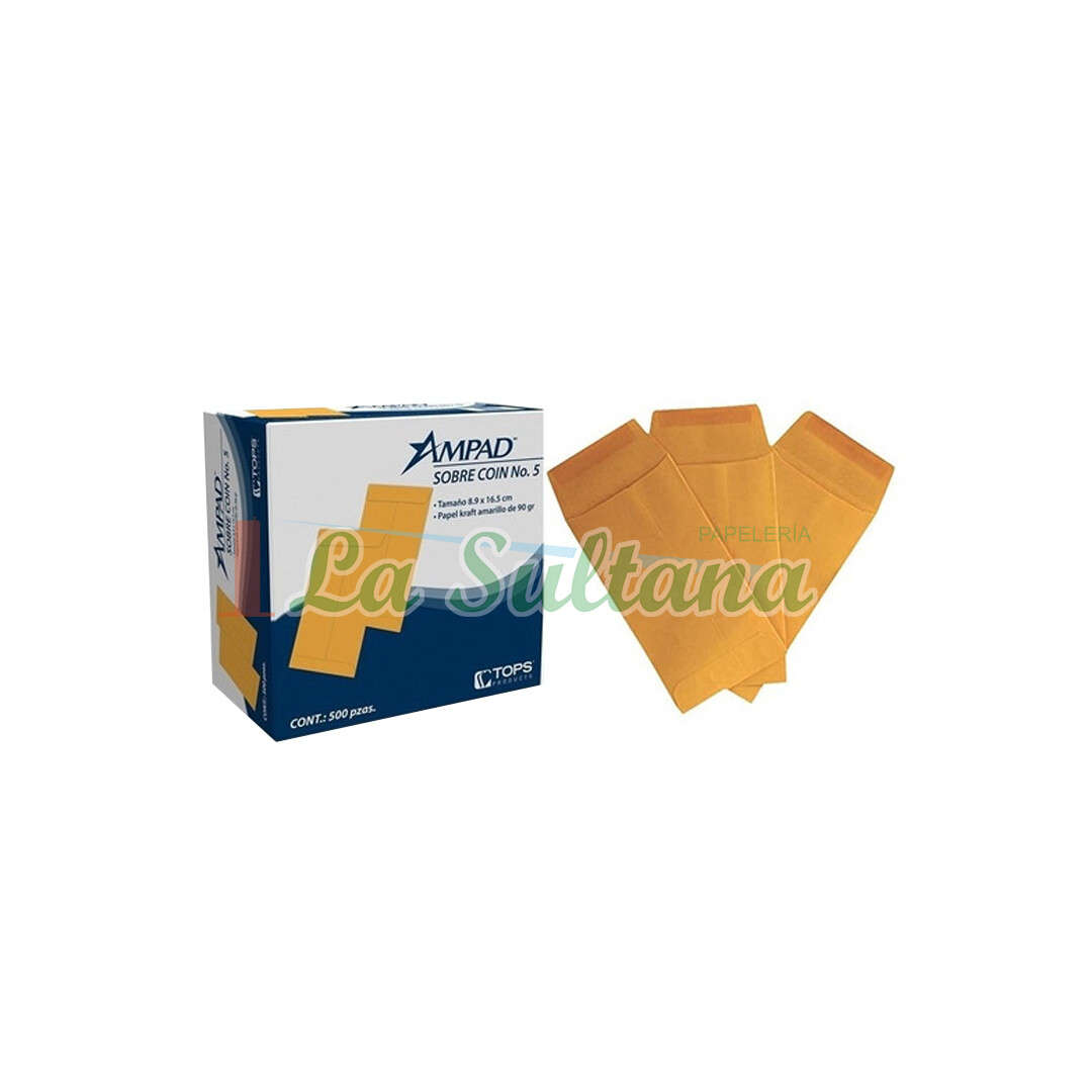 SOBRE COIN #5 AMPAD C/50 PZ