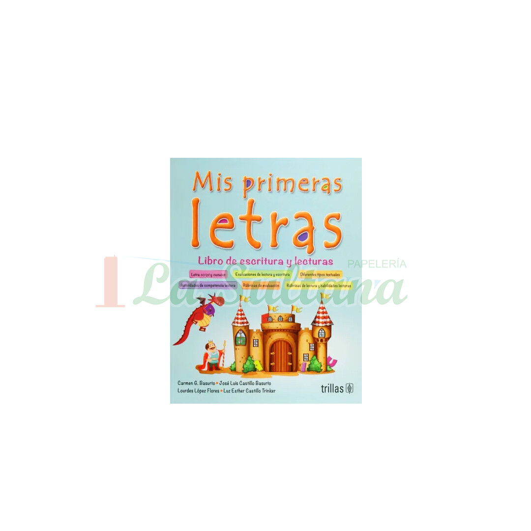 LIBRO MIS PRIMERAS LETRAS ESCRITURA Y LECTURA TRILLAS PZ