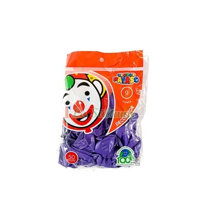 GLOBO PAYASO #9 C/50 X COLOR