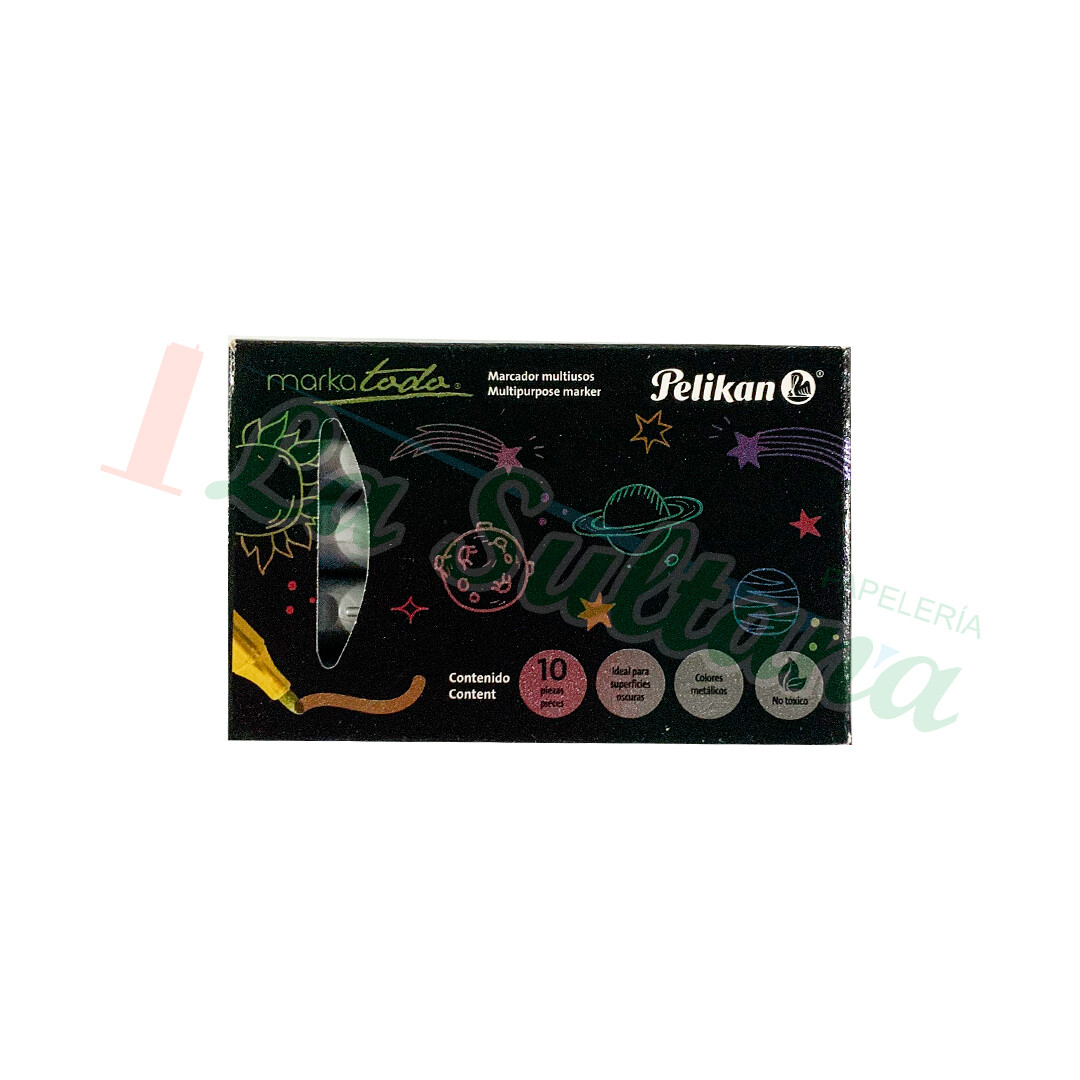 MARCADOR MARKATODO METALICO PELIKAN C/10