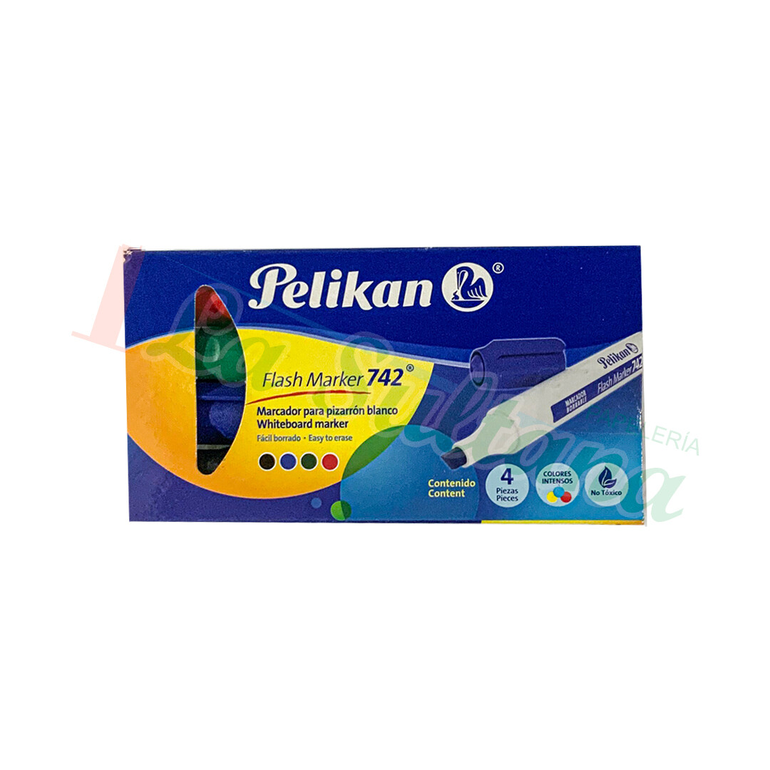 MARCADOR P/PIZARRON PELIKAN 742 C/4