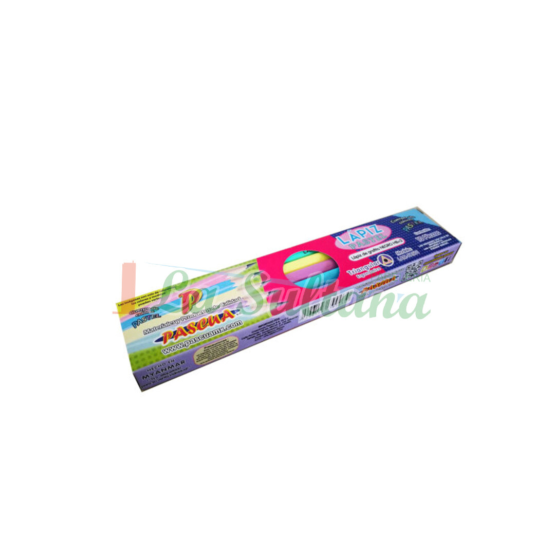 LAPIZ PASCUA GRAFITO  PASTEL C/10PZ