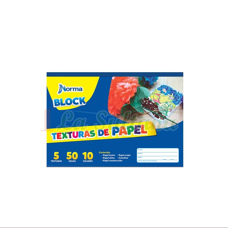 BLOCK NORMA TEXTURAS C/50H