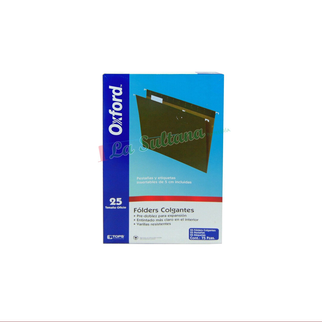 FOLDER OXFORD COLGANTE OFICIO C/25
