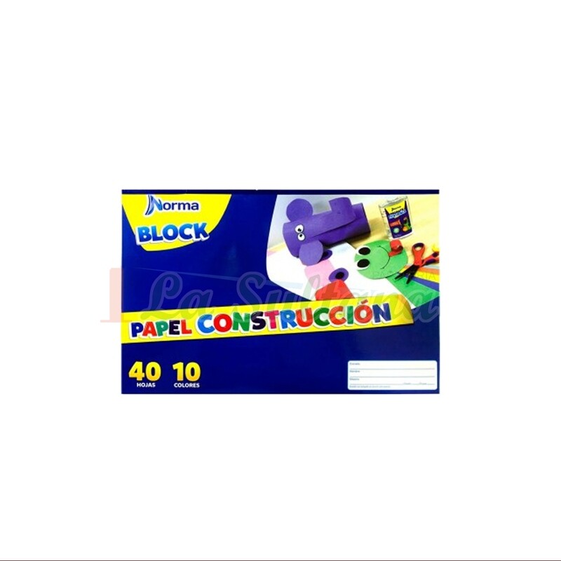 BLOCK NORMA PAPEL CONSTRUCCION GRANDE C/40H