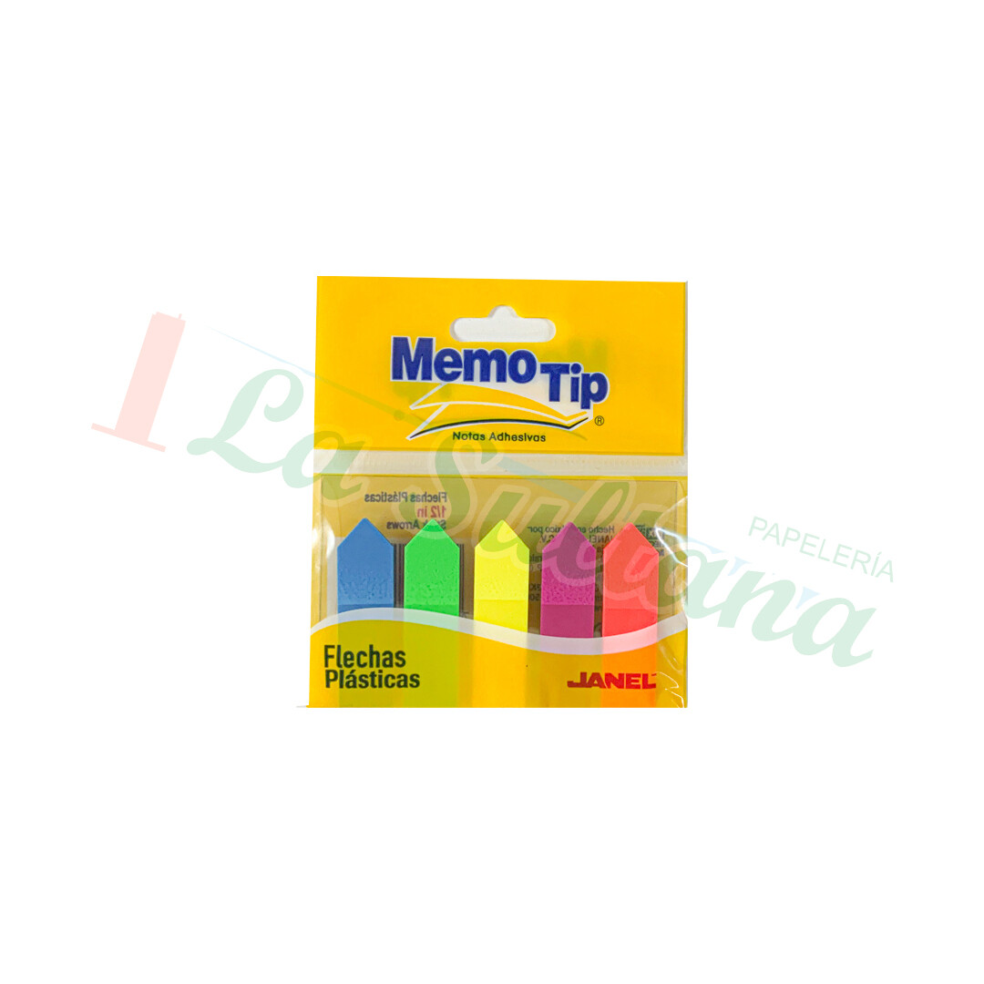 SEÑALES PLASTICAS FLECHA 1.27X4.3CM C/125 PZS
