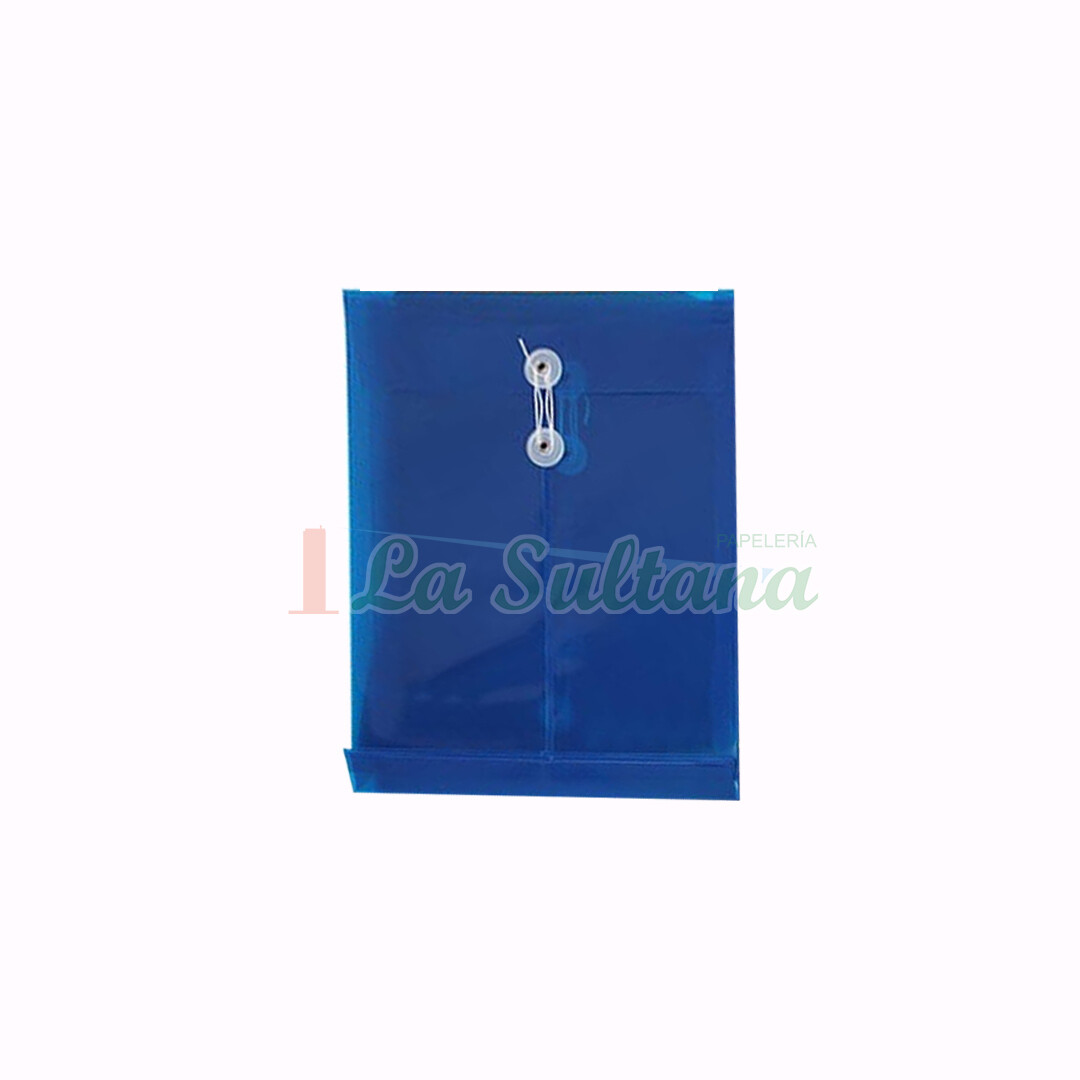SOBRE PLASTICO C/HILO COLOR SOLIDO CARTA PZ