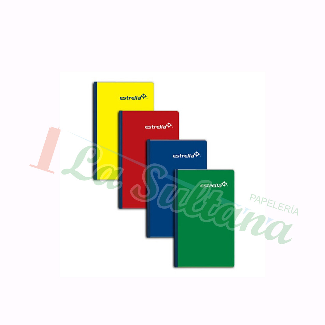LIBRETA ESTRELLA FRANCESA COSIDA C/100H