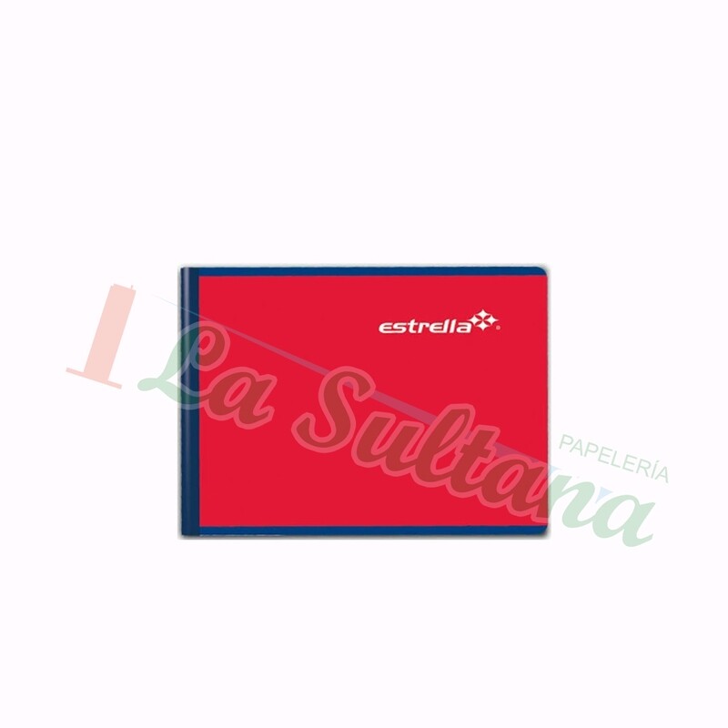 LIBRETA ESTRELLA ITALIANA COSIDA C/100H