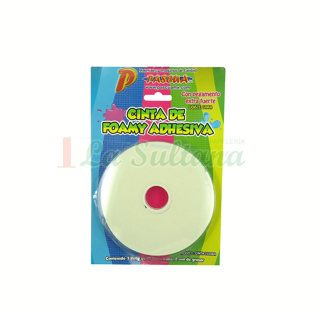 CINTA DE FOAMY ADH. PASCUA 19MMX5 MTS PZ