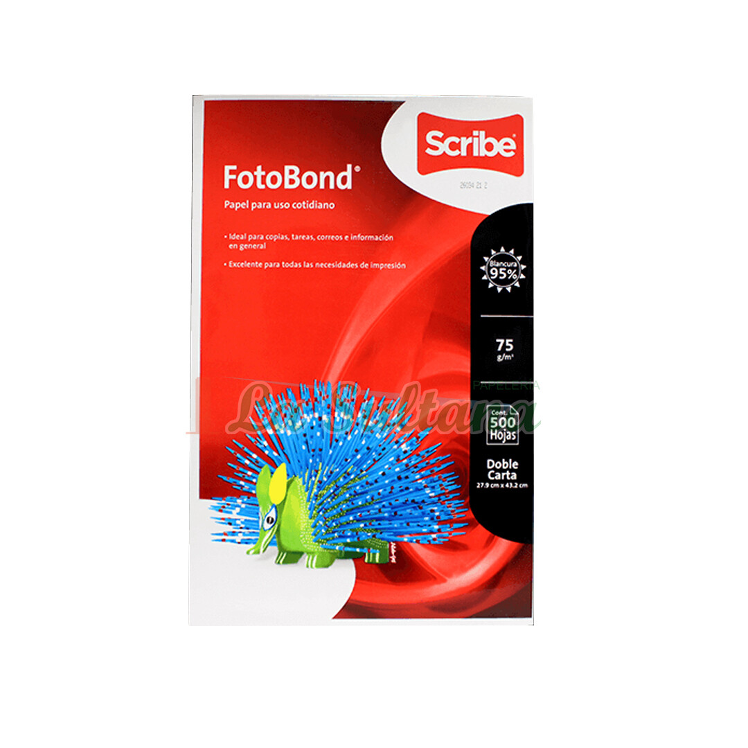 HOJAS FOTOBOND BLANCO DOBLECARTA C/500H PZ
