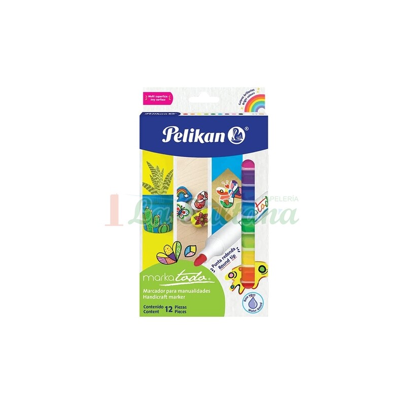 MARCADOR MARKATODO PELIKAN SURTIDO C/12