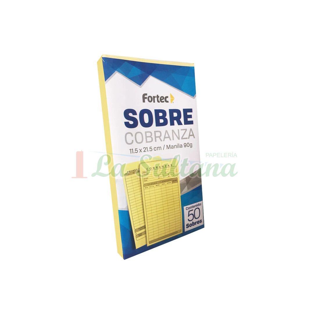 SOBRE COBRANZA FORTEC MANILA 90GR C/50