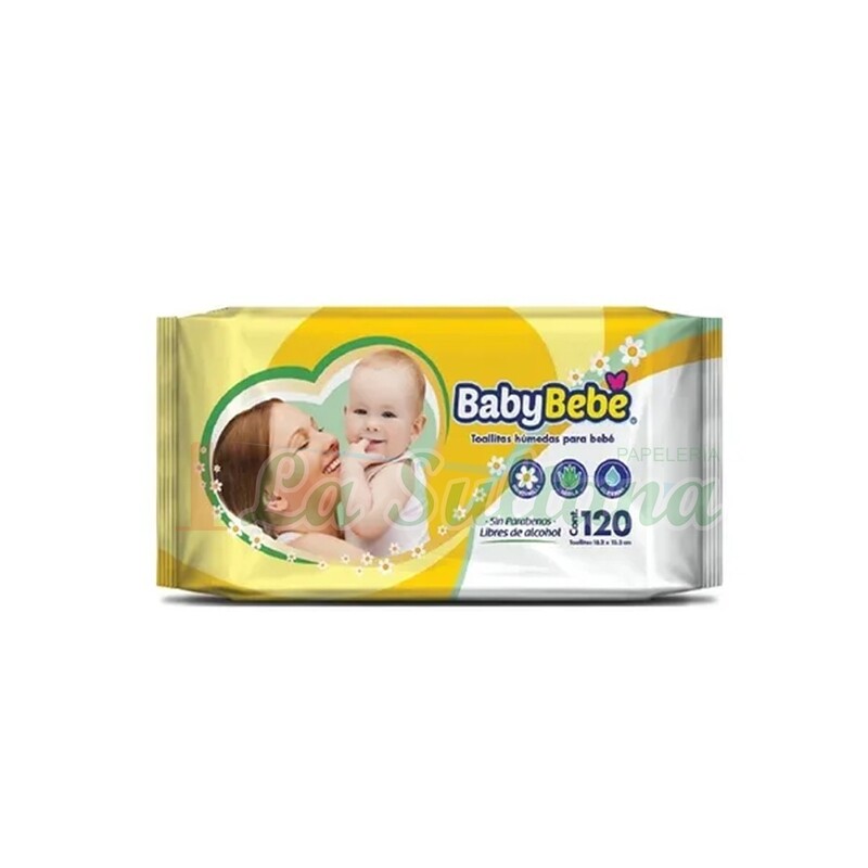 TOALLITA HUMEDA BABY-BEBE C/120PZ