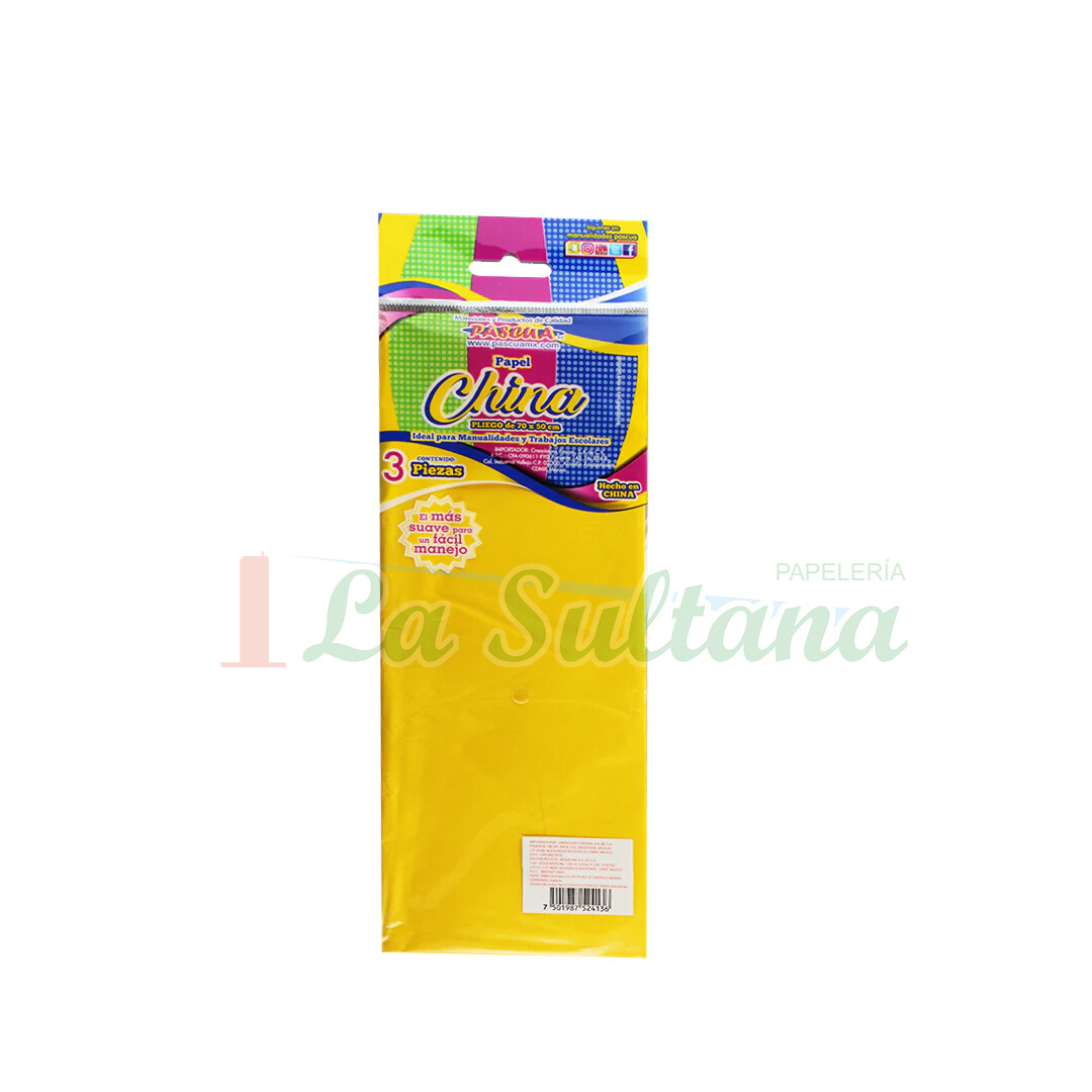 PAPEL CHINA PASCUA BLISTER C/3 PZ