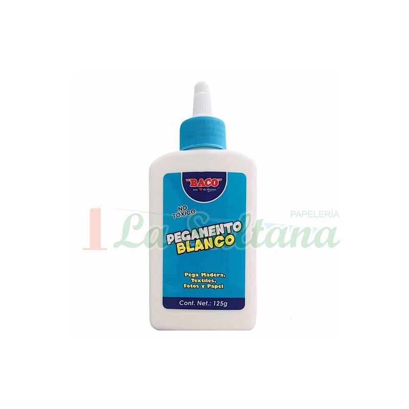 PEGAMENTO BLANCO BACO 125GR PZ