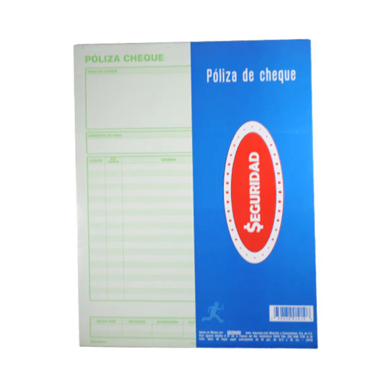 BLOCK POLIZA DE CHEQUE CARTA DUPLICADO MAYCO C/50H PZ