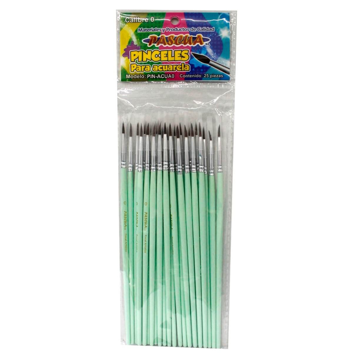 PINCEL P/ACUARELA PASCUA #0 C/25 PZ