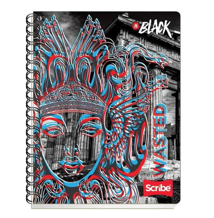 LIBRETA SCRIBE PROFESIONAL ESPIRAL INBLACK C/200H PZ