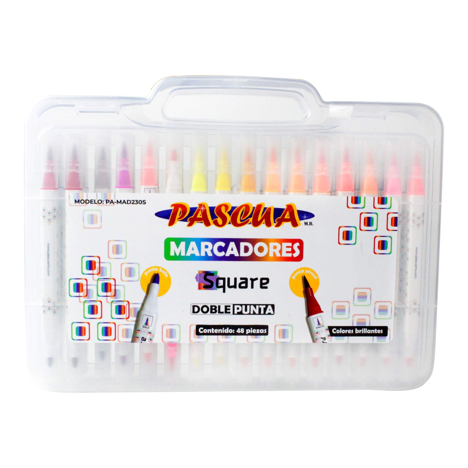 MARCADOR DP OVAL PASCUA PA-MAD230S C/48 PZ